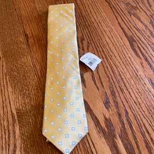 NWT Saks Fifth Avenue Neck Tie - light blue/yellow